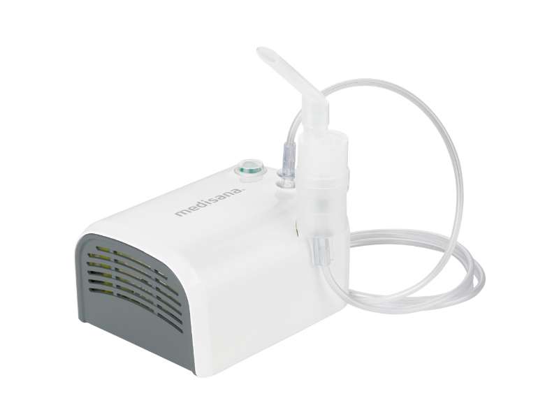 Inhalador nebulizador Medisana IN 510 compresor con boquilla, mascarilla adultos y niños