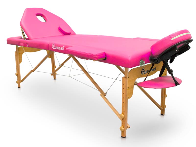 Portable Wooden Massage Table with Adjustable Backrest PRO 194 x 70 cm