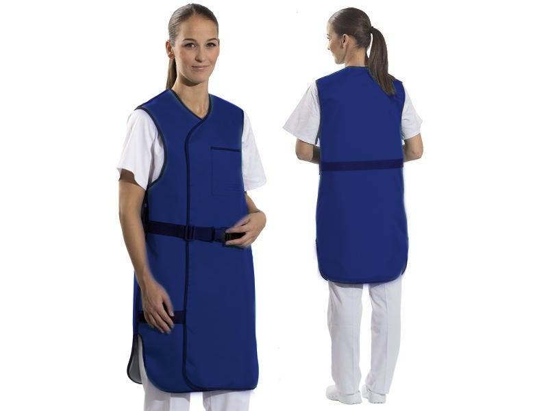 Tablier plombé modèle 638 norme Bleu 23 protection avant et arrière