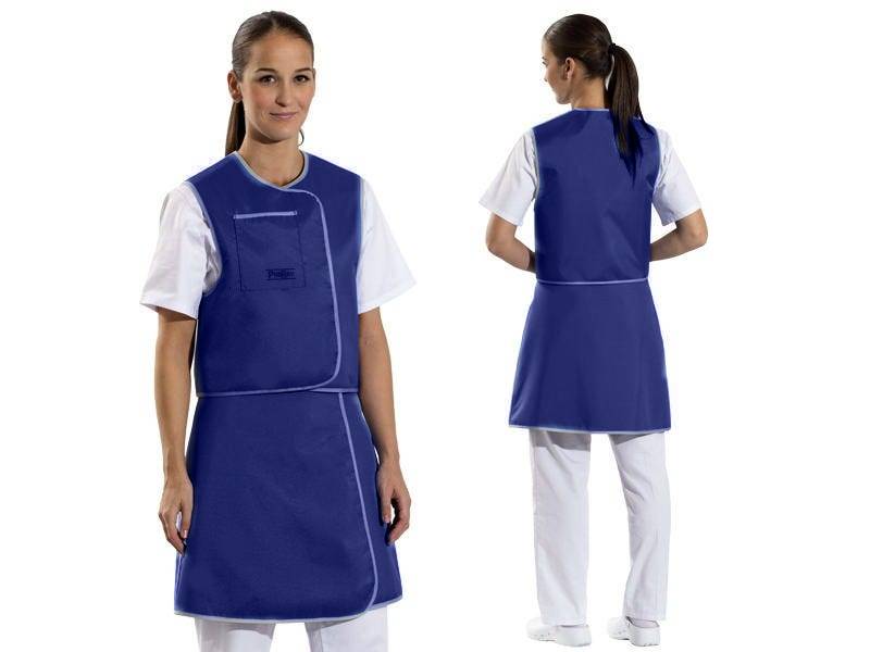 Ensemble gilet et jupe plombés modèle 646 bleu standard 23
