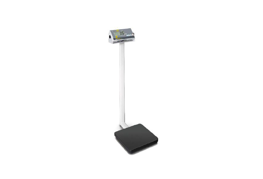 Balança pesa pessoas de coluna, placa de pesagem em aço, LCD, IMC