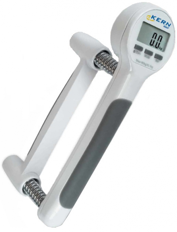 Hand dynamometer, AUTO-OFF, verwisselbare veren, transportkist