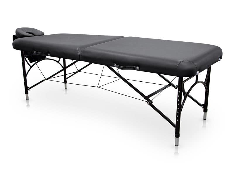 Camilla plegable de aluminio EASY FORCE | Negro | Quirumed