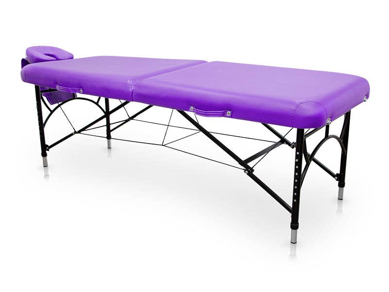 Camilla plegable de aluminio EASY FORCE | Morado | Quirumed