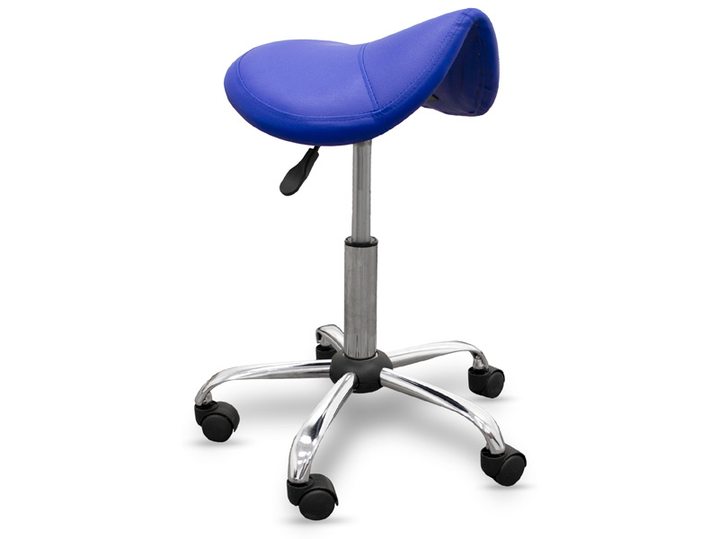 Hocker vom Typ PONY mit beweglichem Fuß aus Stahl