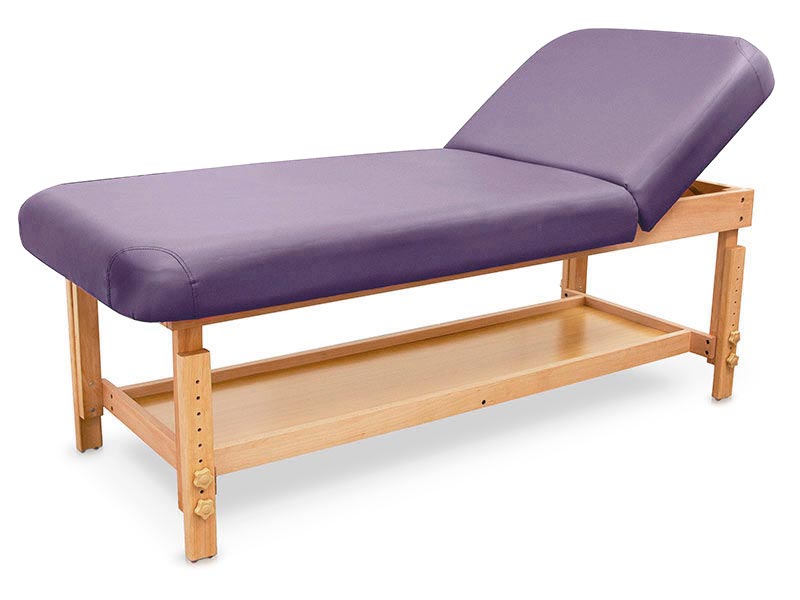 Lettino SPA in legno con schienale