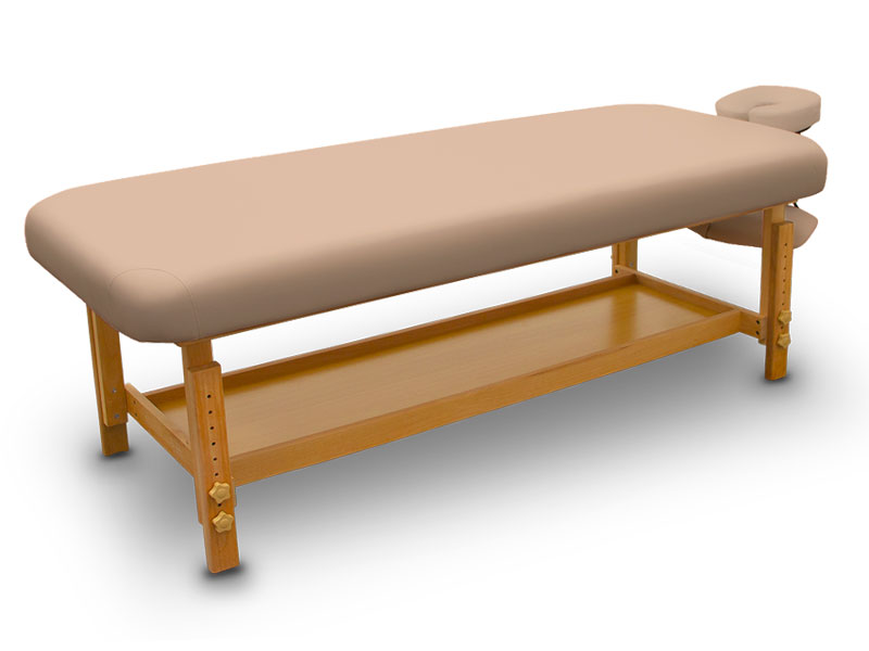 Table divan fixe en bois pour SPA