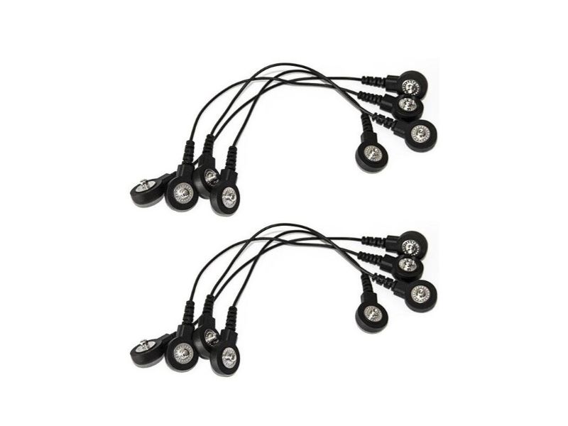 8 connettori multimarca per elettrostimolatore (a scatto)