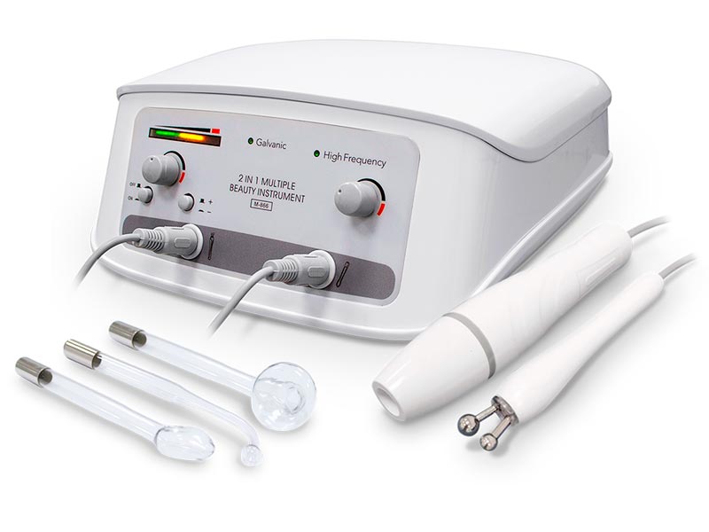 Equipo dual de alta frecuencia y corriente galvánica