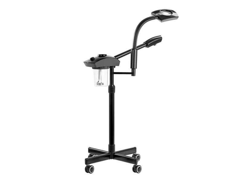 Vaporizzatore facciale con lampada lente e funzione ozono D-21 nero