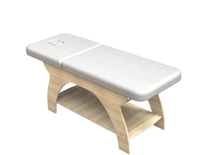 Lettino Massaggio Fisso Legno Professionale con Testata Regolabile