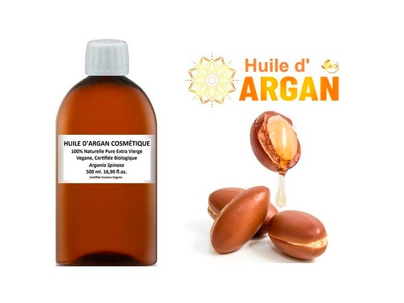Huile d'Argan 100 % pure et biologique 500 ml