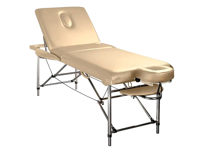 Tavolo da massaggio pieghevole in alluminio BLISS Deluxe 71 cm con schienale regolabile