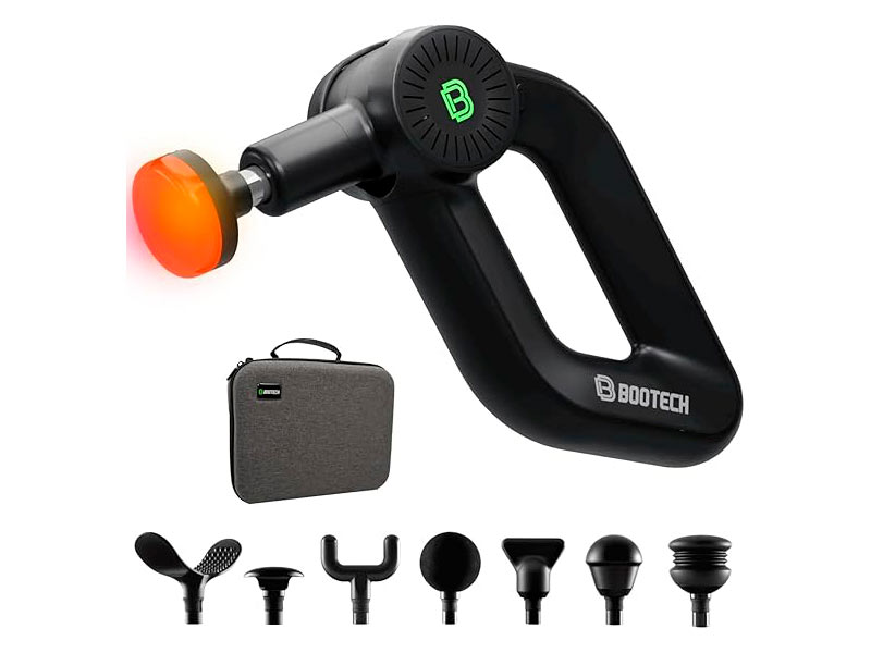 Pistola de Massagem Profissional BG ELITE, Controlo por Aplicação, Visor OLED, 8 Cabeças