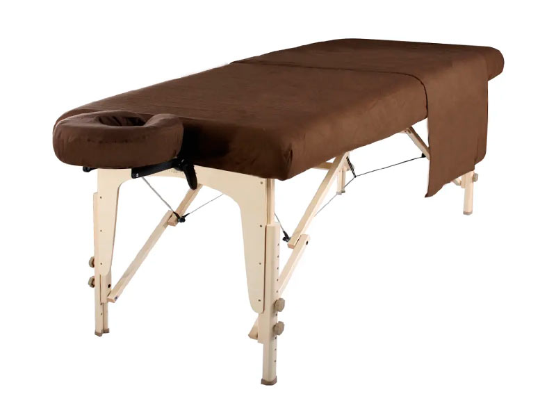 Ensemble draps, 3 pièces, en microfibre pour table de massage