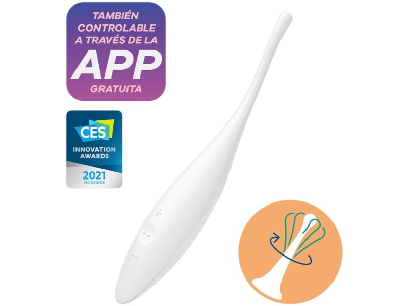 Sextoy Femme Stimulateur Clitoris Connecté Twirling Joy - SATISFYER, Neuf, Unisexe, Plaisir Connecté