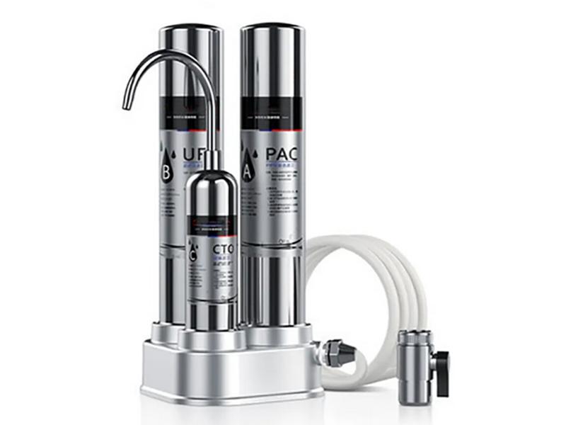 Sistema de Filtragem de Água FU-3T1 com 3 Cartuchos de Filtração 0.01μm