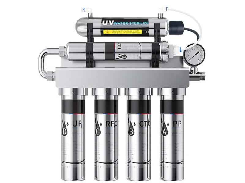 Sistema de Tratamento de Água com 5 Filtros e Lâmpada UV-C 99,95%