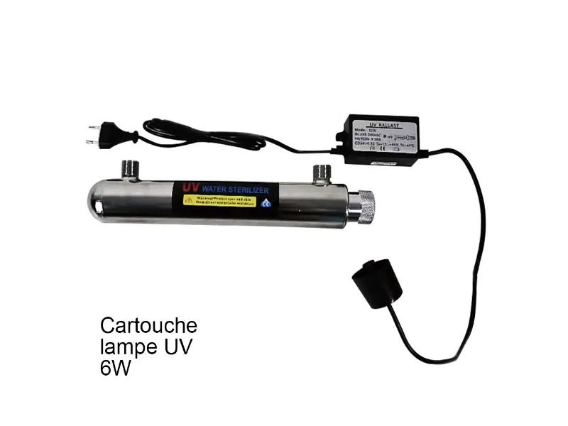 Tubo UV-C 6W pour filtration d'eau FU-H502-UV - Purification 99,95%