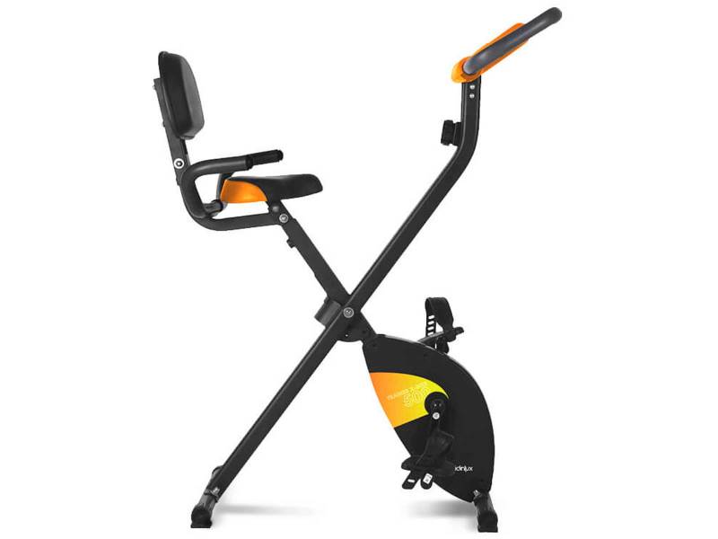 Bicicleta estática TRAINER X-BIKE 500 Magnética Plegable, Pantalla LCD, 8 Niveles GRIDINLUX