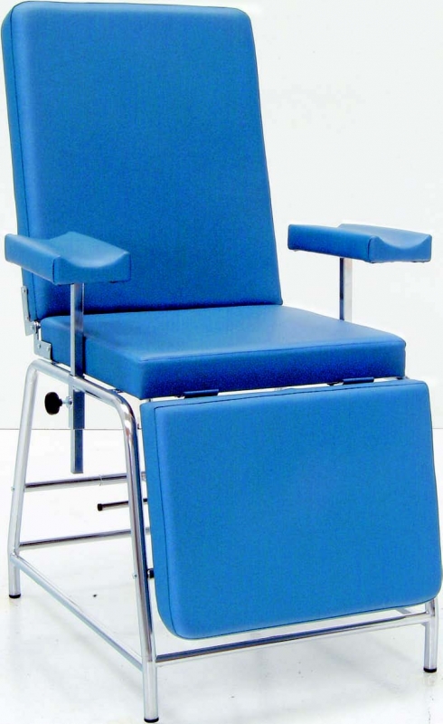 Armchair for blood extractions, backrest and legrest adjustment 165x135x60cm