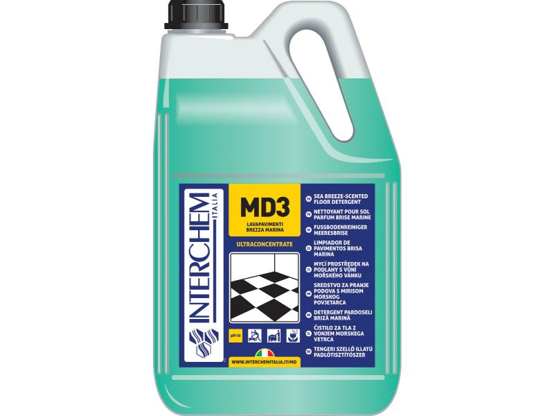 MD3 Detergente lavapavimenti Brezza Marina superconcentrato lt 5