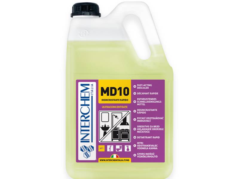 MD10 Detergente disincrostante rapido. Ultraconcentrato lt 5