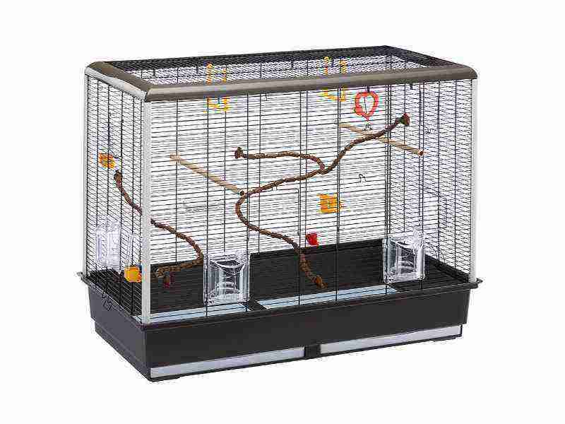 Gabbia Per Uccelli Cova 55 Medium - Per Uccelli Esotici Piccoli, Design Rimosibile, Sicura - Foto 5