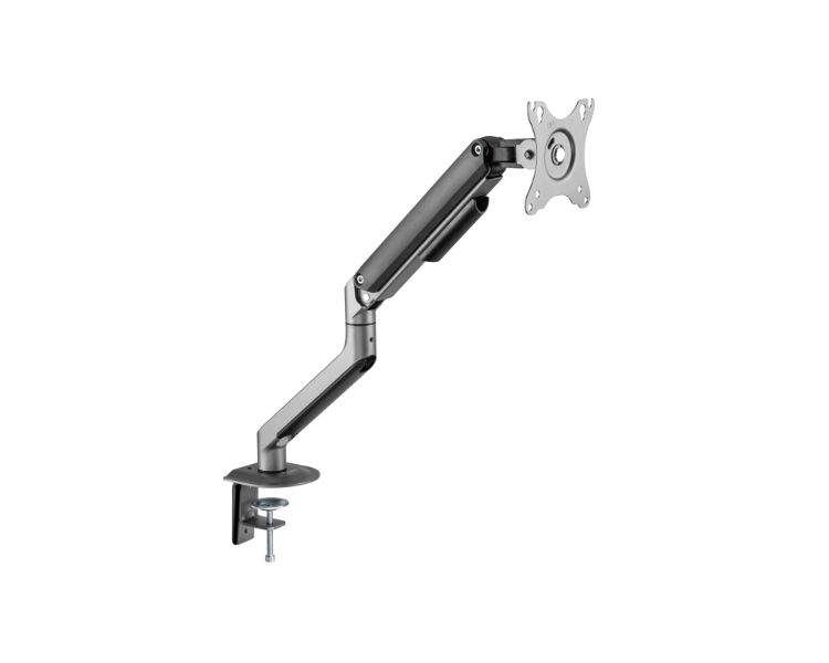 Supporto Tavolo Girevole/Inclinabile TV 17"-32" A Un Braccio Regolabile Con Molle Grigio Nero - Foto 11