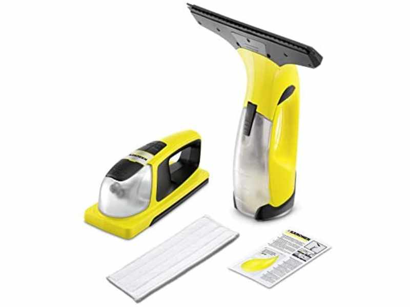 Kärcher Window Vac WV 2 – Aspiratore Per Vetri Senza Fili, Autonomia 35 Min, Ugello 280 Mm, Senza Striature