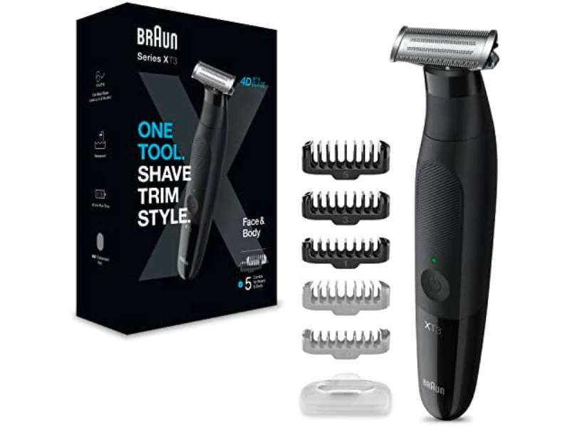 Braun Series X Recortadora de Barba, Afeitadora Eléctrica Hombre