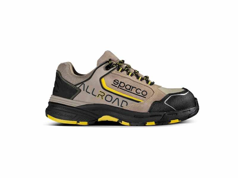 Chaussures De Sécurité Sparco Indy-R S1P ESD – Gris/jaune, Taille 42 – Neuves