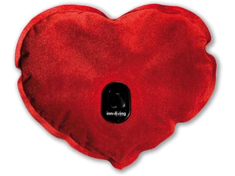 Innoliving Caldo Cuore, Borsa dell'Acqua Calda Pronta all'Uso INN-054 Cordless con Durata di Riscaldamento fino a 6 Ore e Tempo di Riscaldamento Rapido, Potenza 360W, Senza fili e Senza Acqua