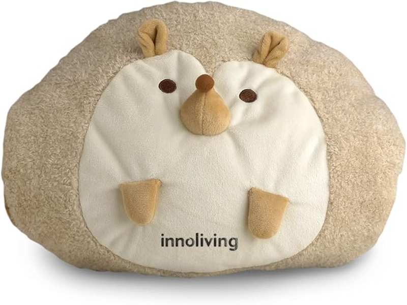 Innoliving Peluche Riccio Riscaldabile INN-768R, Cuscino Termico a forma di Riccio, Scaldino Elettrico Scaldamani e Piedi, Senza Acqua