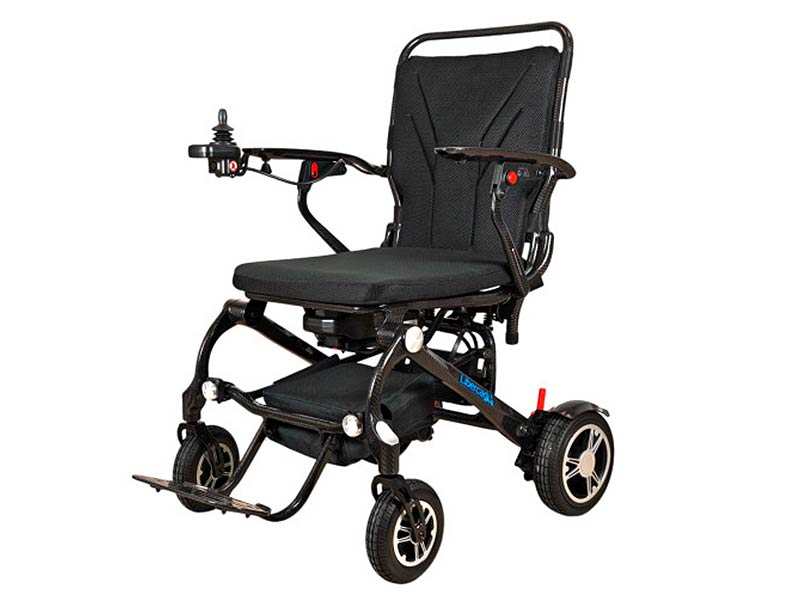 Cadeira de rodas elétrica dobrável em fibra de carbono Libercar Karbon