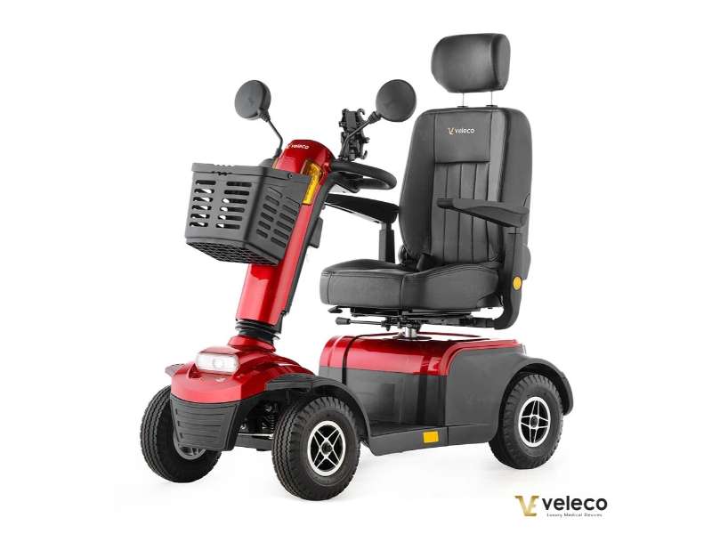 Scooter électrique 4 Roues VELECO FASTER 1000W - Pour Seniors/mobilité Réduite, Autonomie 45-60 Km, Neuf
