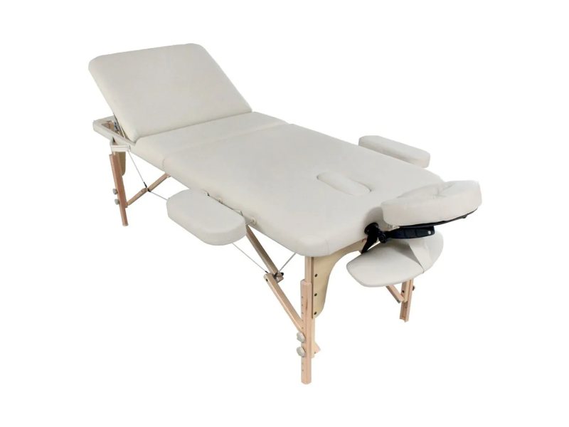 Lettino Massaggio Portatile Pieghevole con Schienale Regolabile