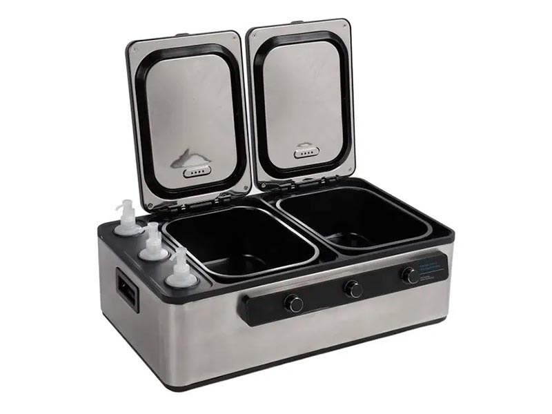 Aparelho Combinado Aquecedor de Óleo e Pedra 11L - Inox, Controle de Temperatura