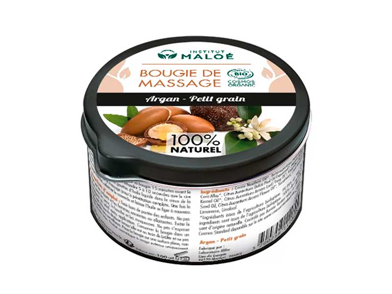 Candela da Massaggio BIO Argan / Petit Grain - 100 mL