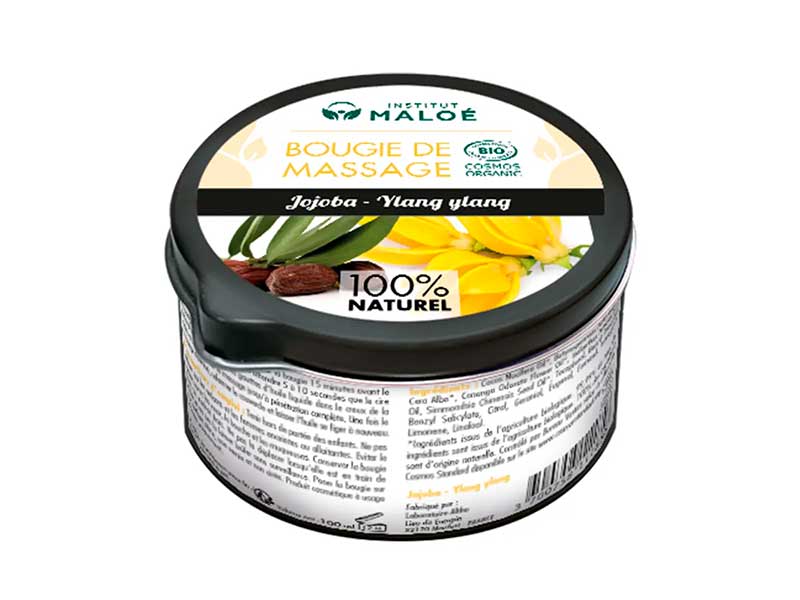 Candela da massaggio BIO Jojoba/Ylang-Ylang - 100 mL