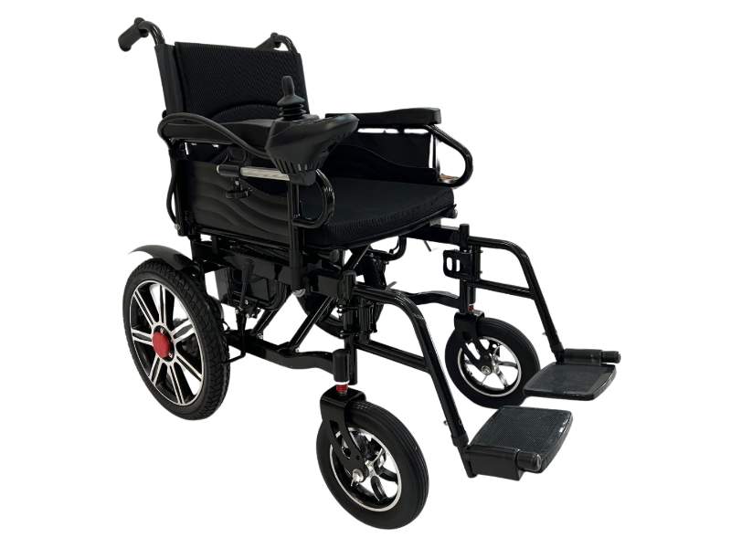 Cadeira de rodas elétrica, dobrável e ergonómica com autonomia de 25 km