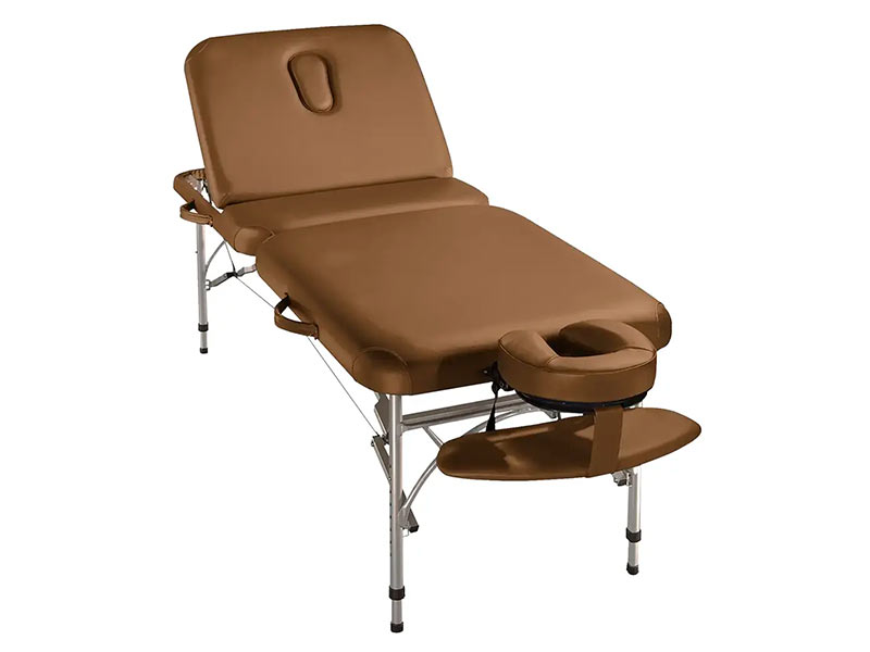 Tavola da massaggio pieghevole AERO Deluxe in alluminio 71 cm con schienale regolabile