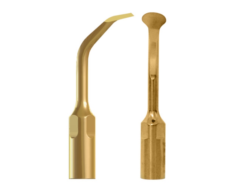 Inserto piezochirurgia PG078M acier inox nitruro titanio compatible Mectron OP1 Woodpecker US5