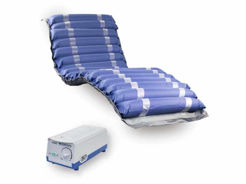 Materasso antidecubito Mobi 2 blu con 20 celle e compressore regolabile