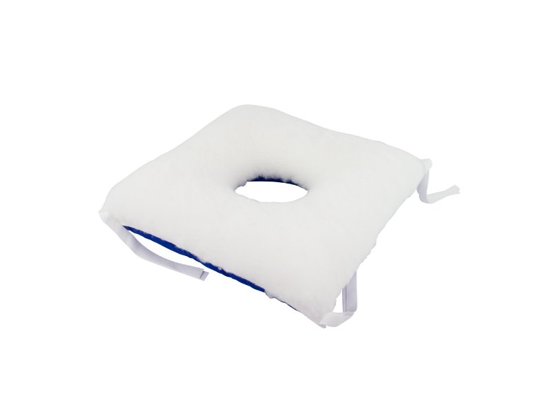 Cuscino antidecubito quadrato con foro