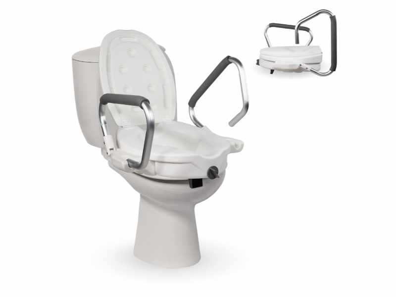 Alzatore WC con reposabrazos abatibili Guadiana per adulti