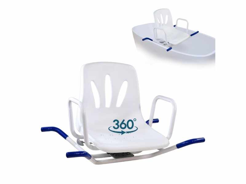 Sedia da bagno girevole Lago per assistenza igienica 100 kg