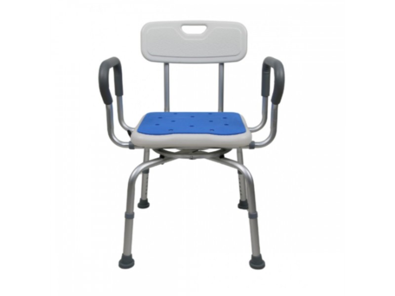 Banco de casa de banho com altura ajustável, antiderrapante, leve e resistente