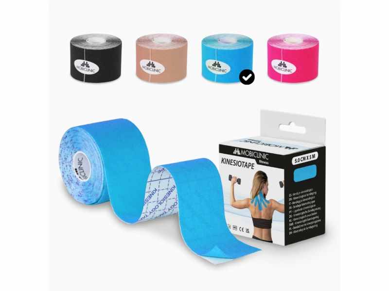 Kinesiotape 5 cm x 5 m, vendaje kinesiologico, 1 unità, vari colori