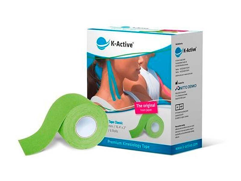 6 rotoli di benda Kinesiotape K-Active 5 cm x 5 m